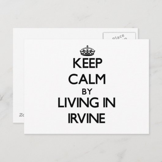 Kalm houden door te leven in Irvine Briefkaart (Voorkant / Achterkant)