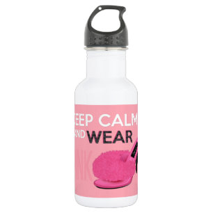 Kalm houden Draag Roze Waterfles