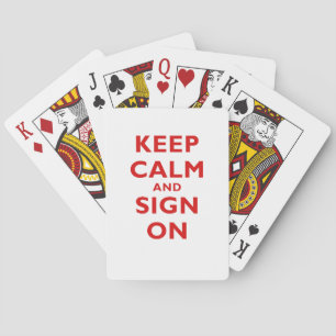 Kalm houden en aanmelden pokerkaarten
