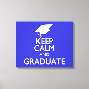Kalm houden en Afstuderen Canvas Afdruk