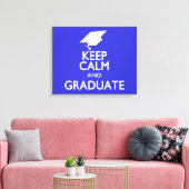 Kalm houden en Afstuderen Canvas Afdruk (Insitu (Woonkamer))
