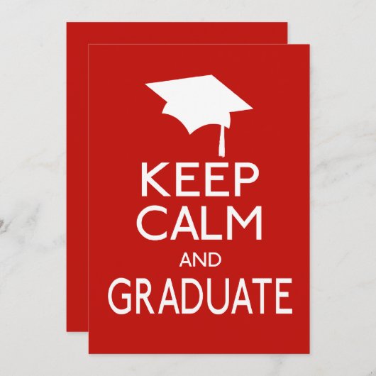 Kalm houden en Afstuderen Kaart (Voorkant / Achterkant)