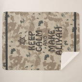 Kalm houden en Aliyah maken Sherpa Deken (Voorkant (horizontaal))