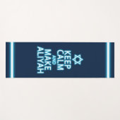 Kalm houden en Aliyah maken Yogamat (Voorkant (horizontaal))