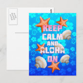 Kalm houden en Aloha aan Briefkaart (Voorkant / Achterkant)