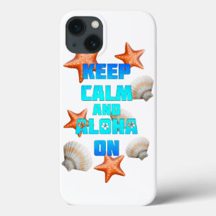 Kalm houden en Aloha aan iPhone 13 Hoesje