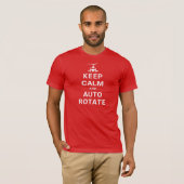 Kalm houden en automatisch T-Shirt roteren (rood) (Voorkant volledig)