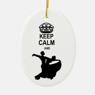 Kalm houden en ballroom dans keramisch ornament
