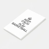 Kalm houden en Basketball afspelen Post-it® Notes (Schuin)