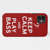 Kalm houden en Bass afspelen Case-Mate iPhone Case (Achterkant (horizontaal))