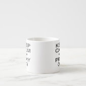 Kalm houden en bidden espresso kop (Voorkant)