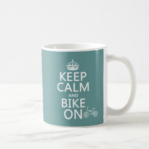 Kalm houden en bijsnijden (om het even welke kleur koffiemok