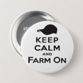 Kalm houden en Boerderij aan - Button (Voorkant /achterkant)