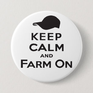 Kalm houden en Boerderij aan - Button