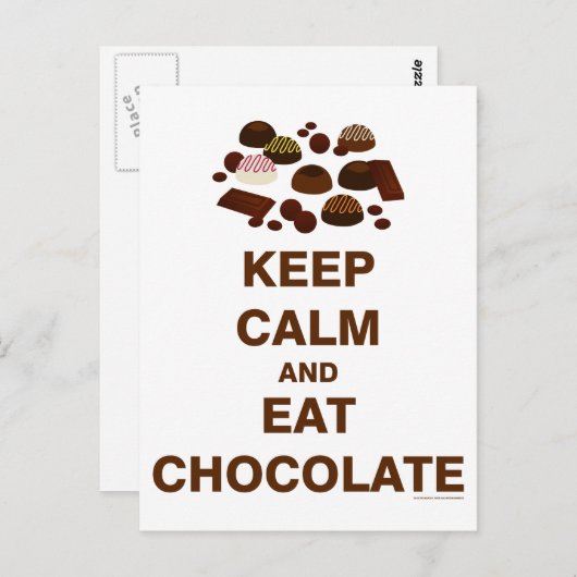 Kalm houden en briefkaart (Voorkant / Achterkant)