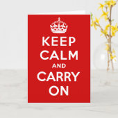 Kalm houden en Brits Poster meenemen op T-shirten Kaart (Gele Bloem)