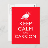 Kalm houden en Carrion Briefkaart (Voorkant / Achterkant)