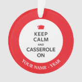 Kalm houden en Casserole aan Ornament (voorkant)