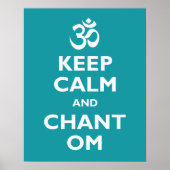 Kalm houden en Chant Om Poster (Voorkant)