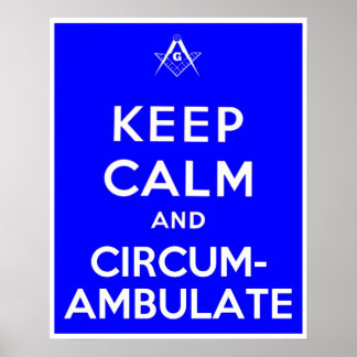 Kalm houden en circuleren poster