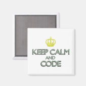 Kalm houden en Code Magneet (Voorkant / Achterkant)