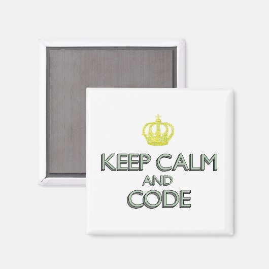 Kalm houden en Code Magneet (Voorkant / Achterkant)
