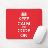 Kalm houden en code op mousepad muismat (Met muis)