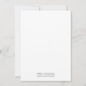 Kalm houden en de datum opslaan save the date (Achterkant)