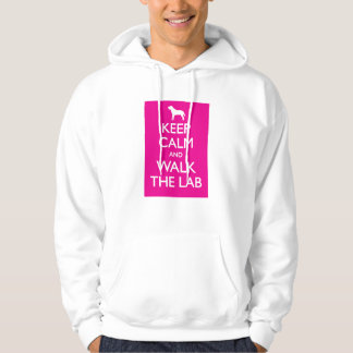 Kalm houden en de labrador lopen hoodie