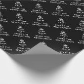 Kalm houden en de revolutie starten cadeaupapier (Hoek)