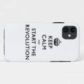 Kalm houden en de revolutie starten Case-Mate iPhone case (Achterkant (horizontaal))