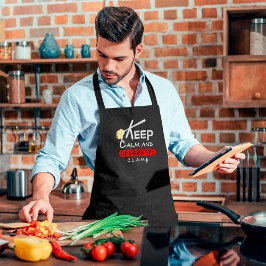 kalm houden en de strijd tegen spaghetti aanbinden schort