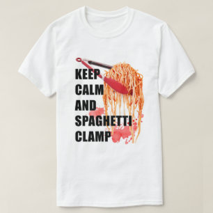 kalm houden en de strijd tegen spaghetti aanbinden t-shirt