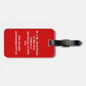 Kalm houden en doorgaan bagagelabel (Achterkant horizontaal)