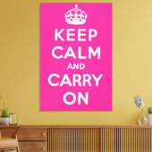 Kalm houden en doorgaan canvas afdruk (Insitu (Woonkamer))