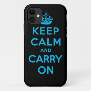 kalm houden en doorgaan iPhone 11 hoesje