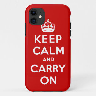 Kalm houden en doorgaan iPhone 11 hoesje