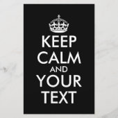 Kalm houden en doorgaan - Creëer uw eigen Briefpapier (Voorkant)