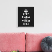 Kalm houden en doorgaan - Creëer uw eigen Canvas Afdruk (Insitu (Woonkamer))