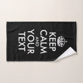 Kalm houden en doorgaan - Creëer uw eigen Handdoek (Handdoek)