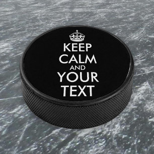 Kalm houden en doorgaan - Creëer uw eigen Hockey Puck