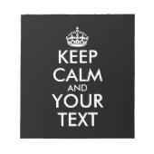 Kalm houden en doorgaan - Creëer uw eigen Notitieblok (Voorkant)