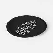 Kalm houden en doorgaan - Creëer uw eigen Papieren Bordje (Gekanteld)