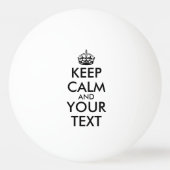 Kalm houden en doorgaan - Creëer uw eigen pingpong Pingpongballen (Voorkant)