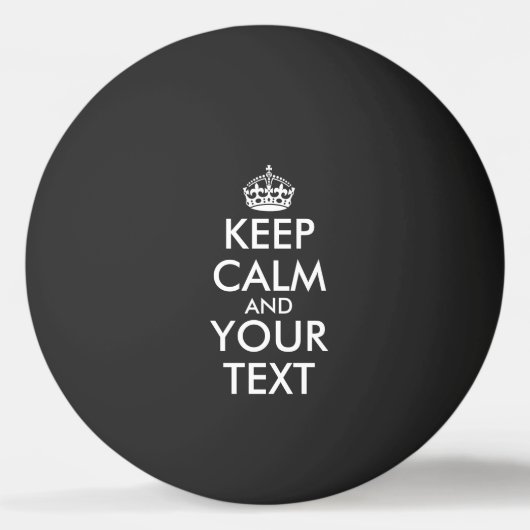 Kalm houden en doorgaan - Creëer uw eigen Pingpongballen (Voorkant)