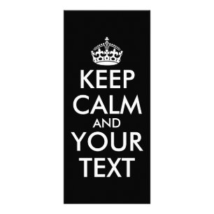 Kalm houden en doorgaan - Creëer uw eigen Reclamekaart