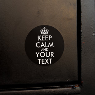 Kalm houden en doorgaan - Creëer uw eigen Ronde Sticker