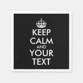 Kalm houden en doorgaan - Creëer uw eigen Servet (Voorkant)