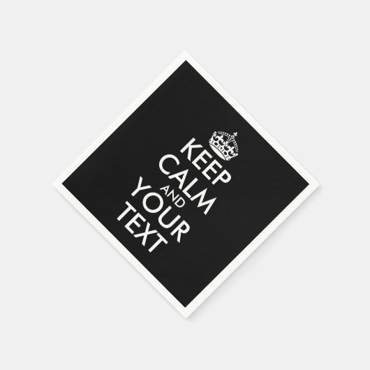 Kalm houden en doorgaan - Creëer uw eigen Servet (Hoek)