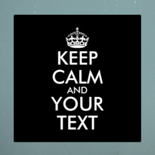 Kalm houden en doorgaan - Creëer uw eigen Sticker